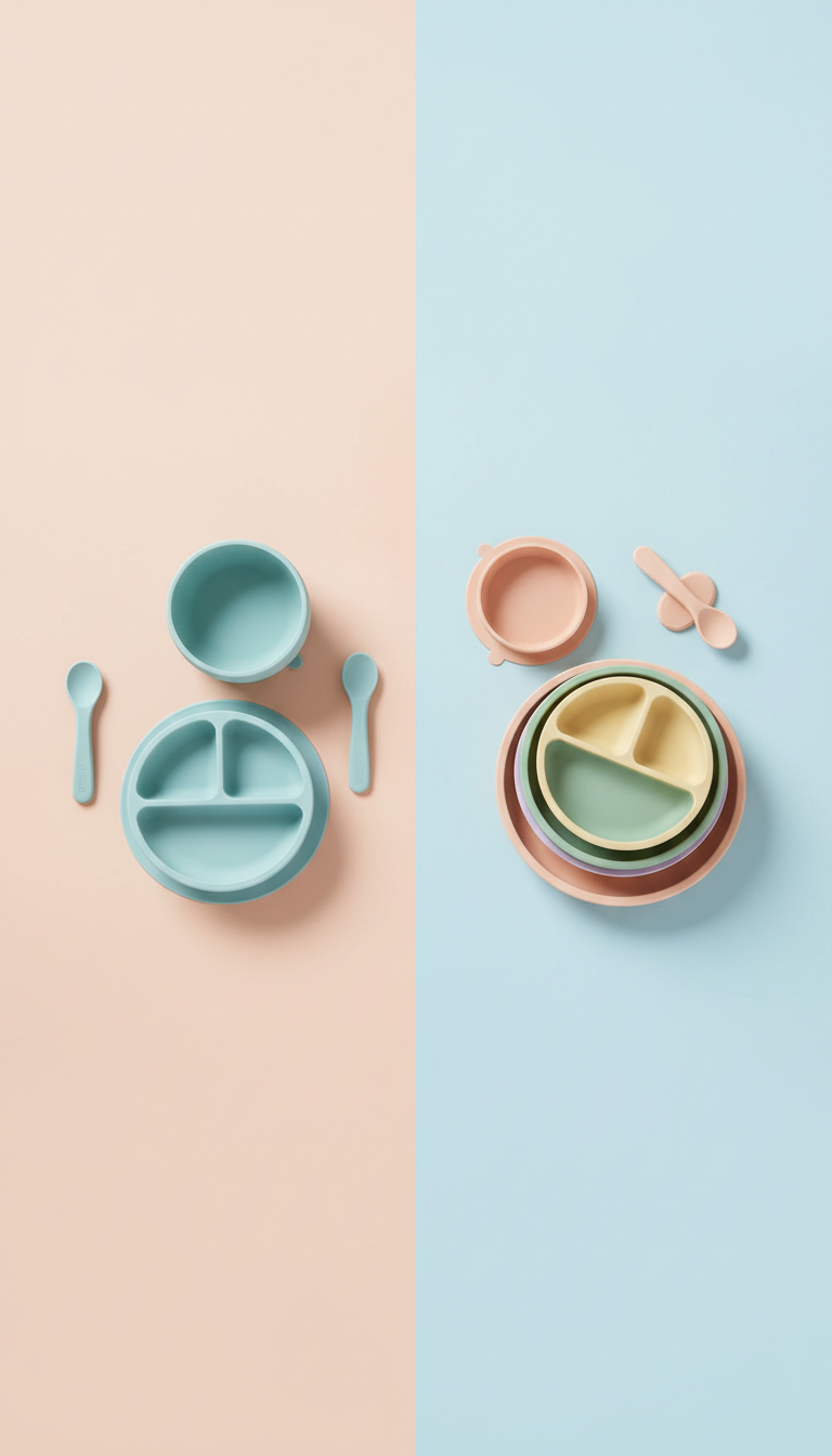 Minimalist Pastel Feeding Set